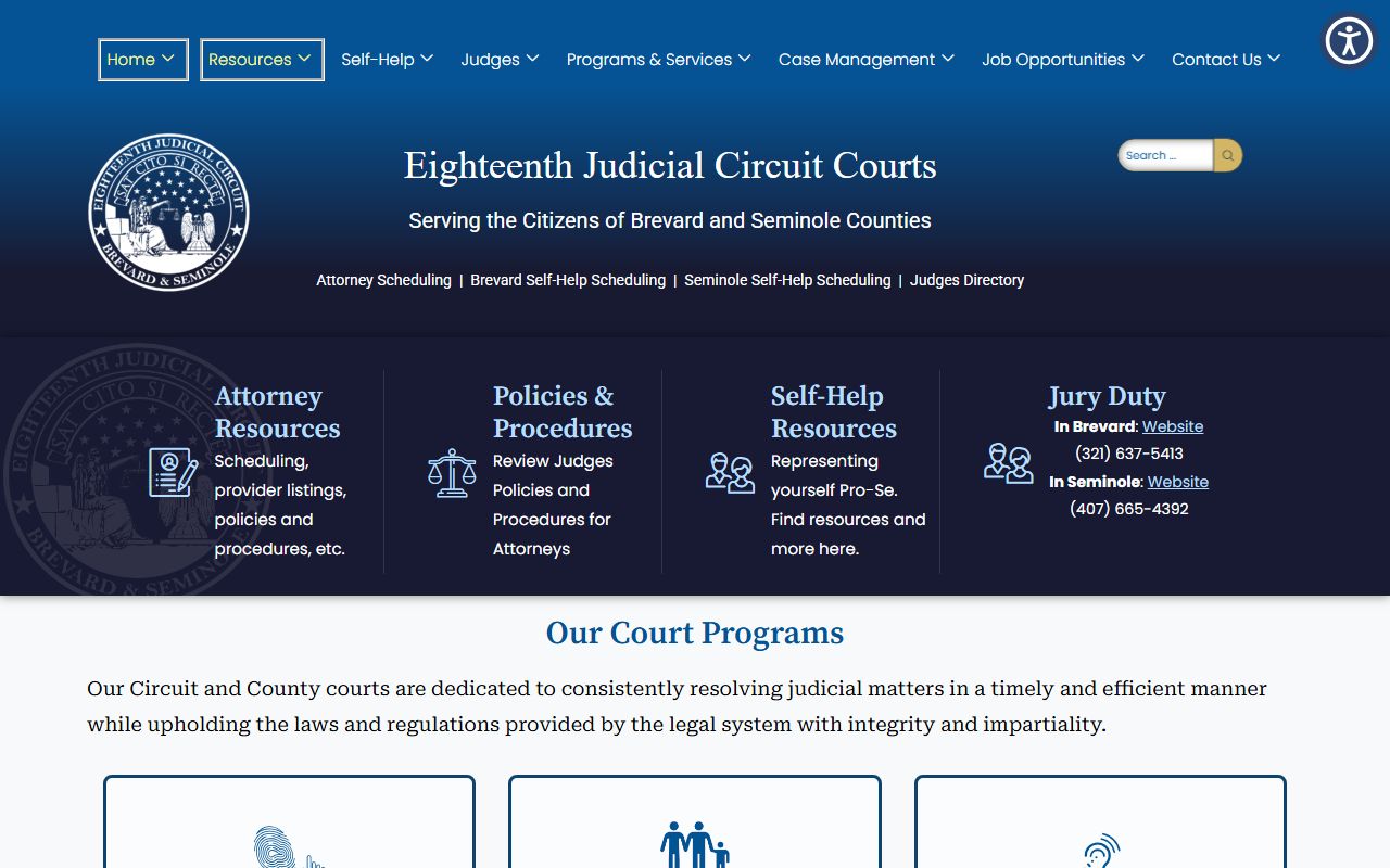 Eighteenth Judicial Circuit court for Seminole County
